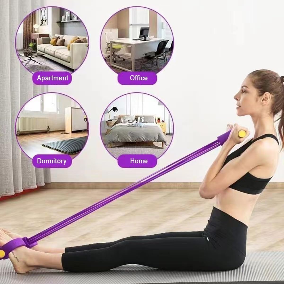 Home Gym Technogym - 21 Fitness Resistance Bands-6 Tube Pedal