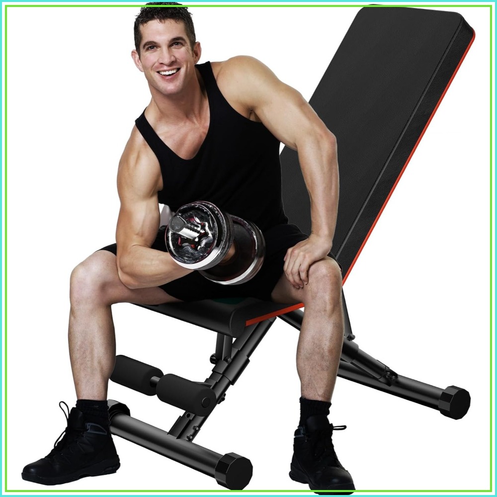Home Gym Foldable - Adjustable Weight Bench for Home Gym,