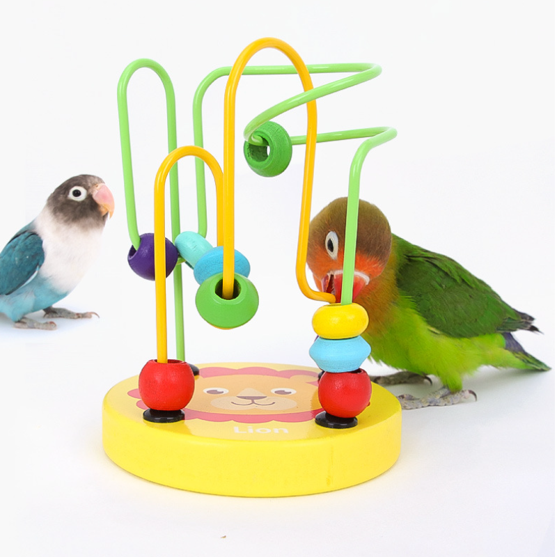 Gymnastic Rings Wooden - Bird Training Toy Supplies Lovebird Bird