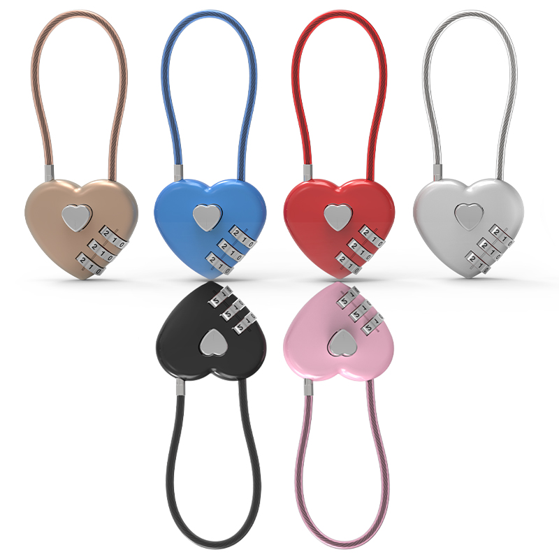 Home Gym Compact - Heart Sheape Combination Lock for Locker