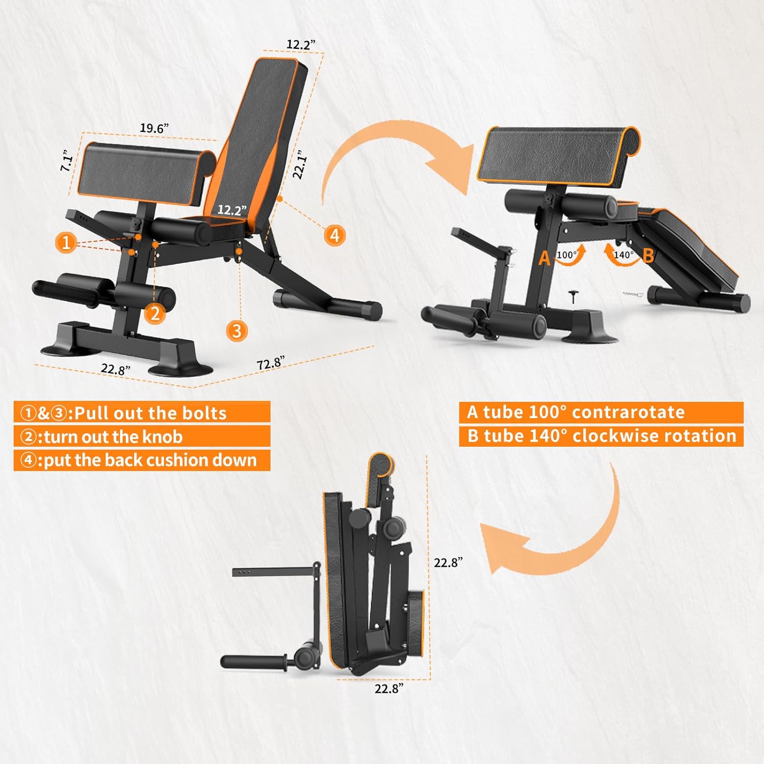 Adjustable Weight Bench Multi- - Home Gym Leg Extension Machine recensie en prijs