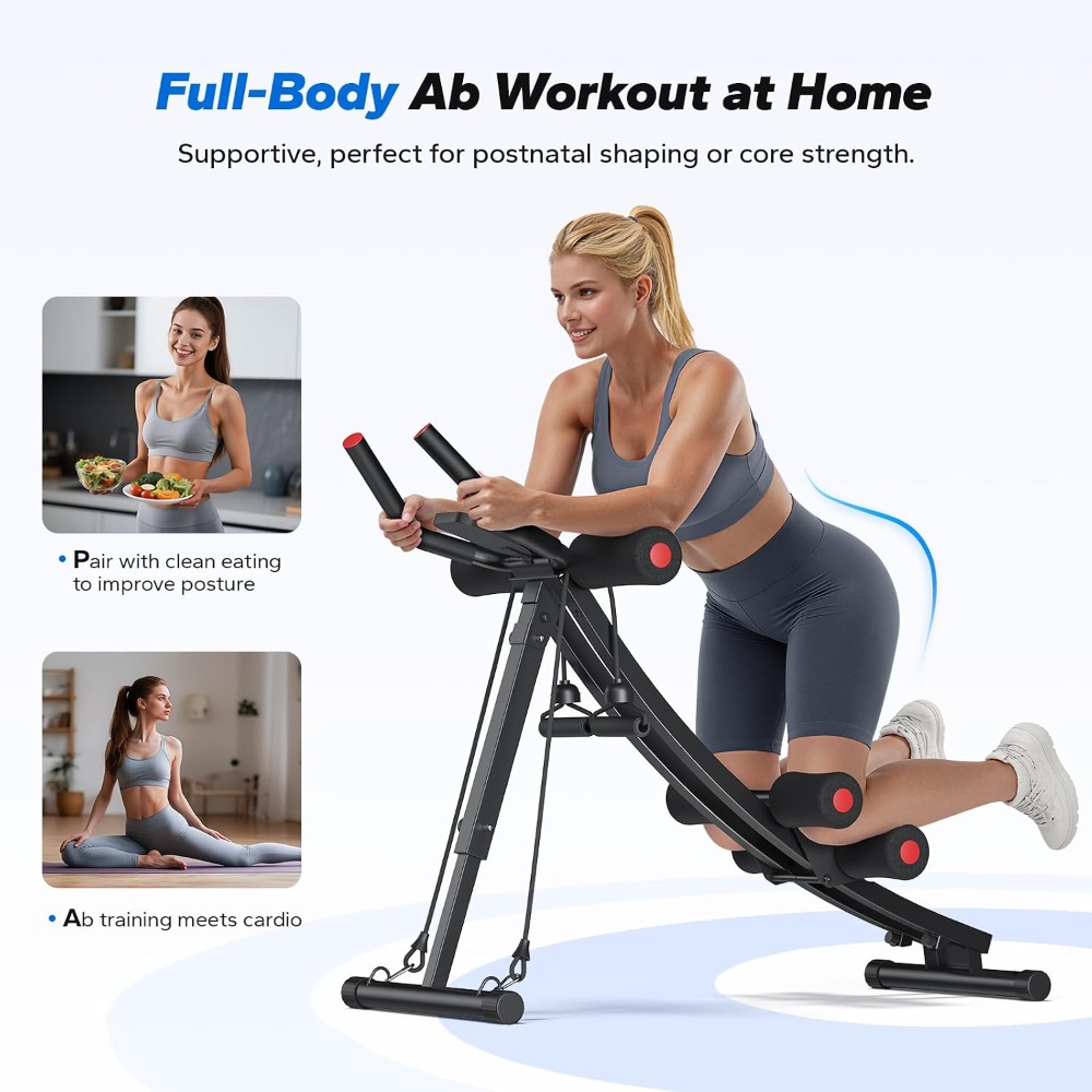 Adjustable Dual Track Ab Train - Home Gym Foldable recensie en prijs