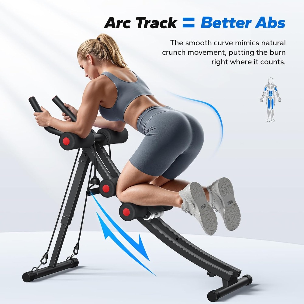Adjustable Dual Track Ab Train - Home Gym Foldable recensie en prijs