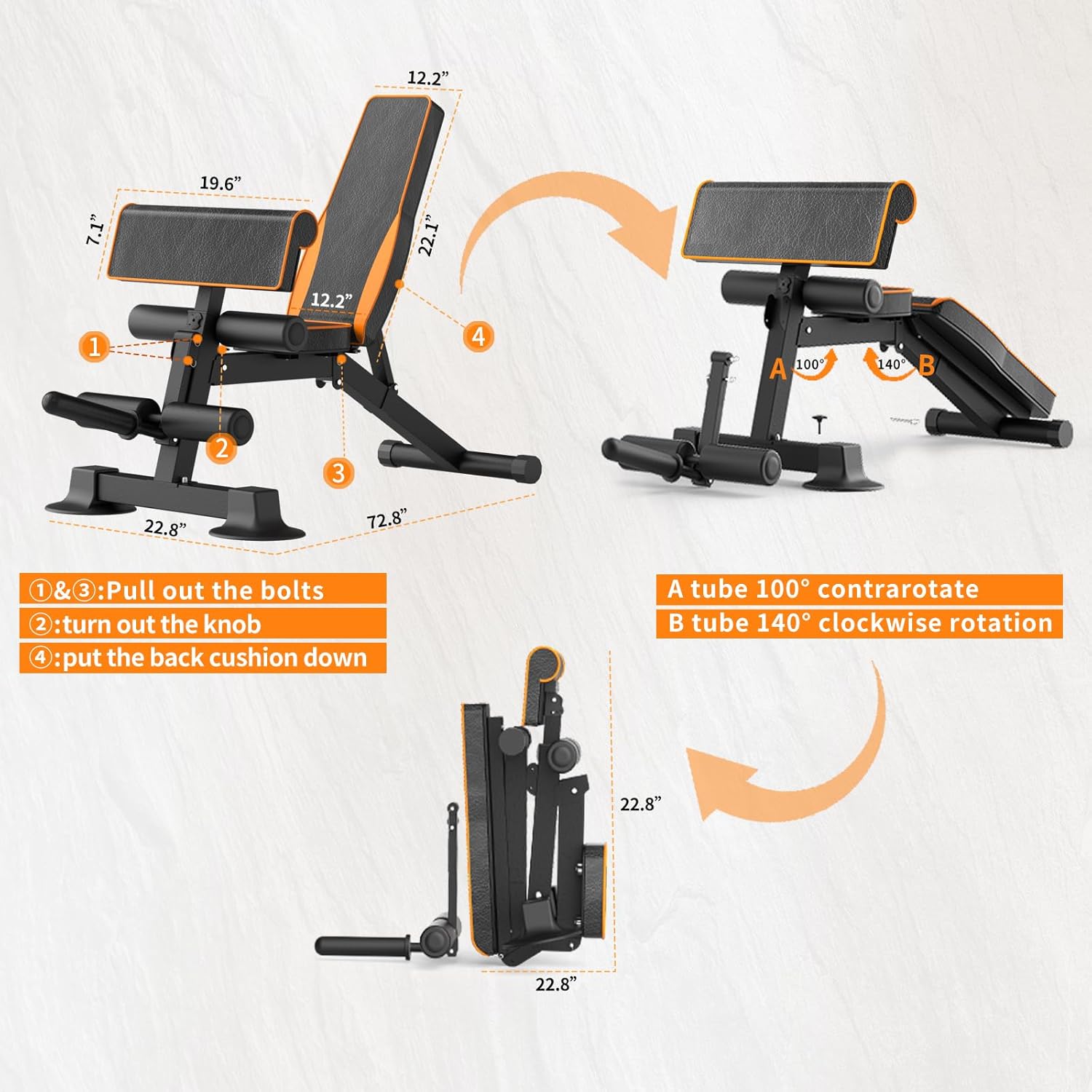 Adjustable Weight Bench Multi- - Home Gym Leg Extension Machine recensie en prijs