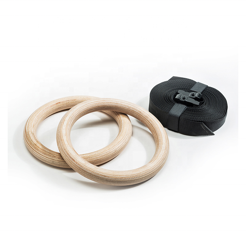 Outdoor Fitness Equipment Gym  - Gymnastic Rings Wooden recensie en prijs