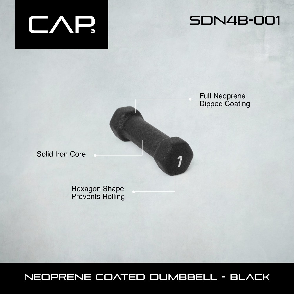 1lb Black Neoprene Dumbbell Pa - Home Gym Fitness recensie en prijs