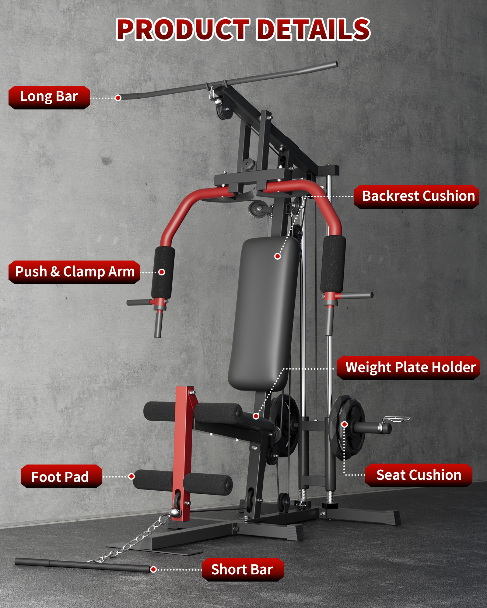 5-In-1 Multifunctional Home Gy - Home Gym Leg Extension Machine recensie en prijs