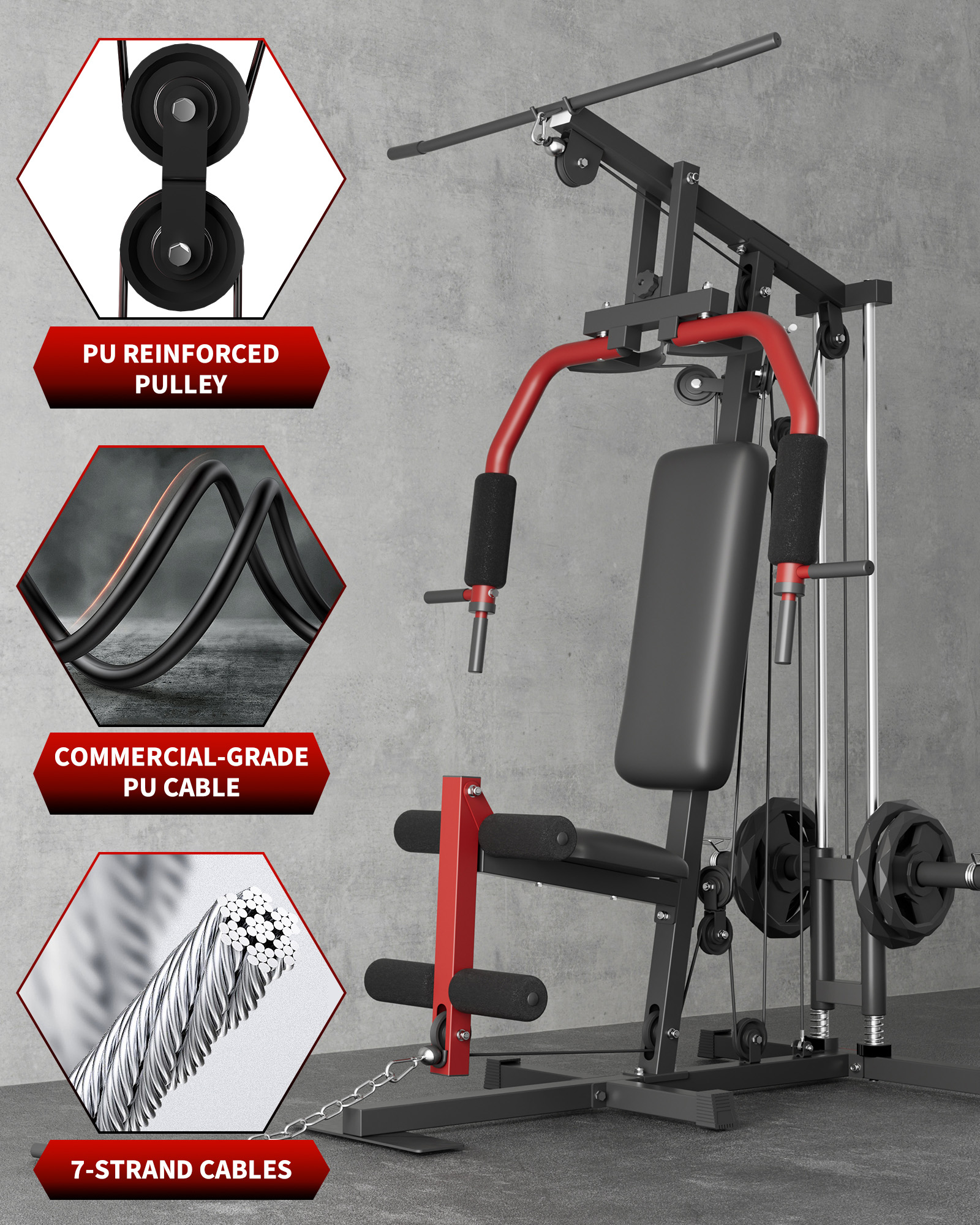5-In-1 Multifunctional Home Gy - Home Gym Leg Extension Machine recensie en prijs