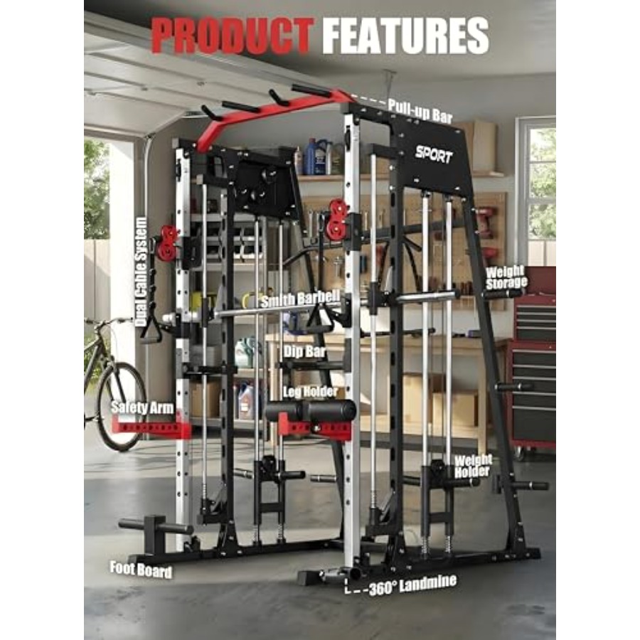 Smith Machine Home Gym All in  - Home Gym With Smith Machine recensie en prijs
