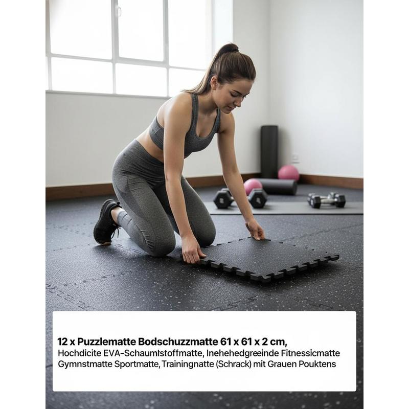 Puzzle Exercise Mat, 12 PCS Fi - Home Gym Fitness recensie en prijs