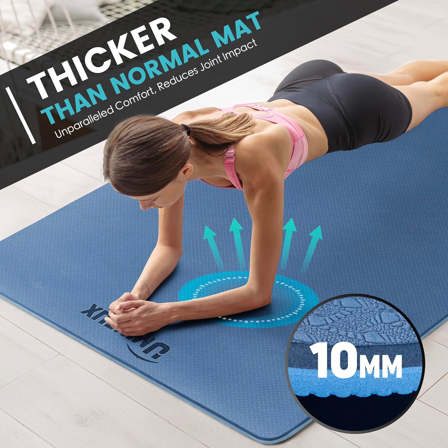Large Yoga Mat 1/4 & 2/5 Inch  - Home Gym Yoga Mat recensie en prijs