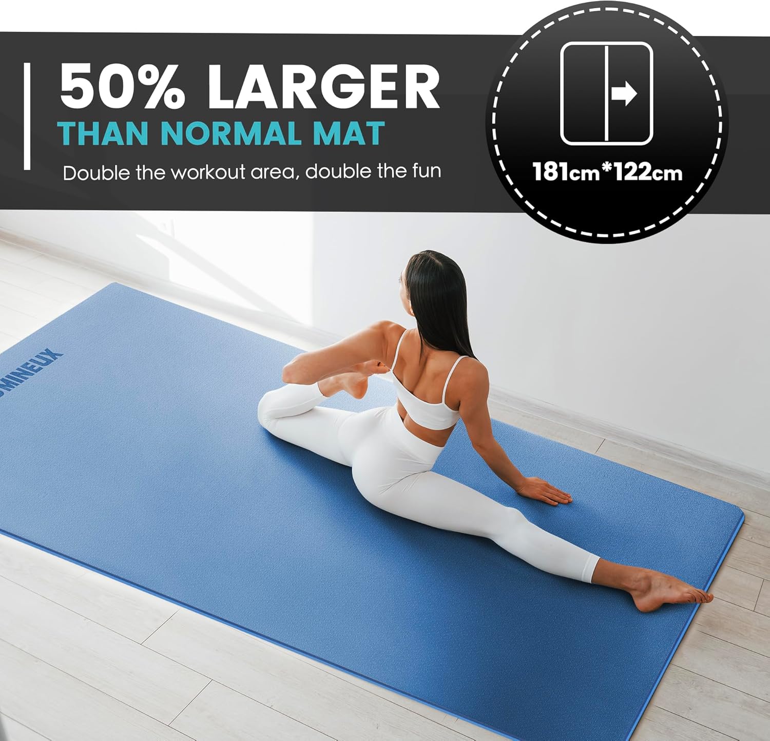 Large Yoga Mat 1/4 & 2/5 Inch  - Home Gym Yoga Mat recensie en prijs