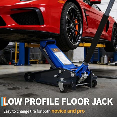 3 Ton Low Profile Hydraulic Ra - Deadlift Jack Barbell recensie en prijs