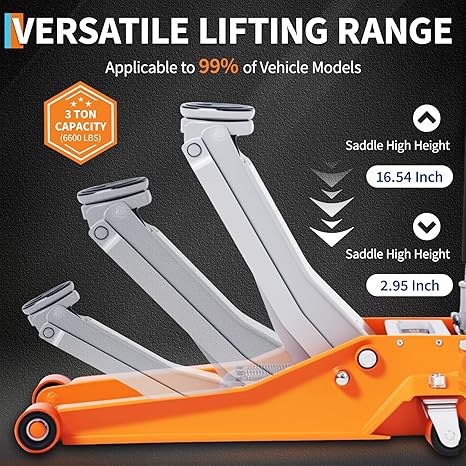 3 Ton Low Profile Hydraulic Ra - Deadlift Jack Barbell recensie en prijs