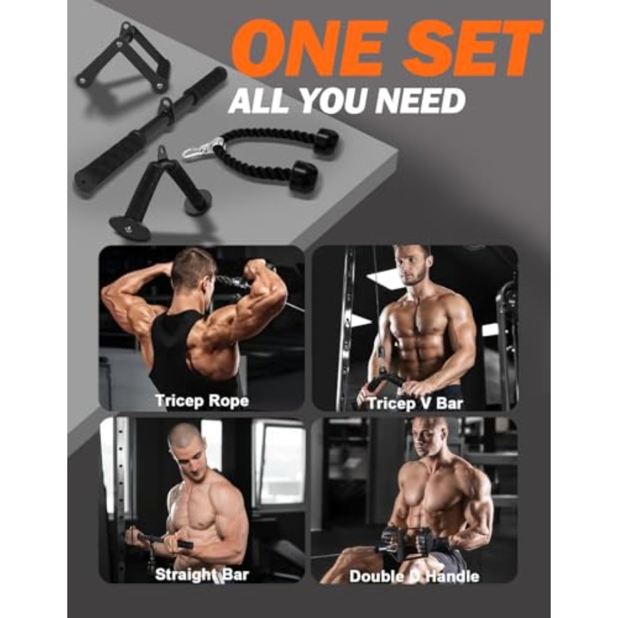 Cable Machine Attachment Set f - Home Gym Nala recensie en prijs