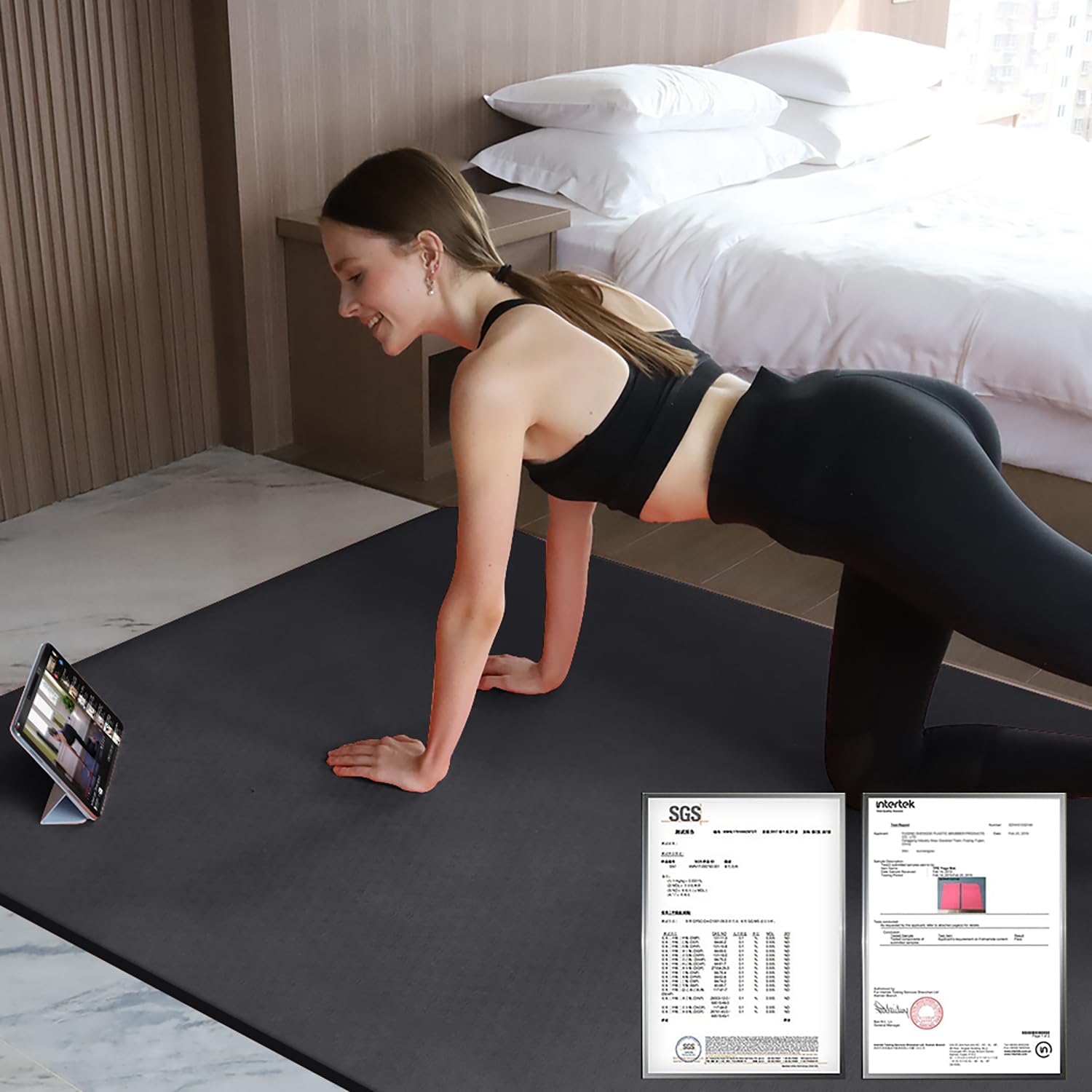 Extra Thick TPE Yoga Mat 6'x4' - Home Gym Yoga Mat recensie en prijs