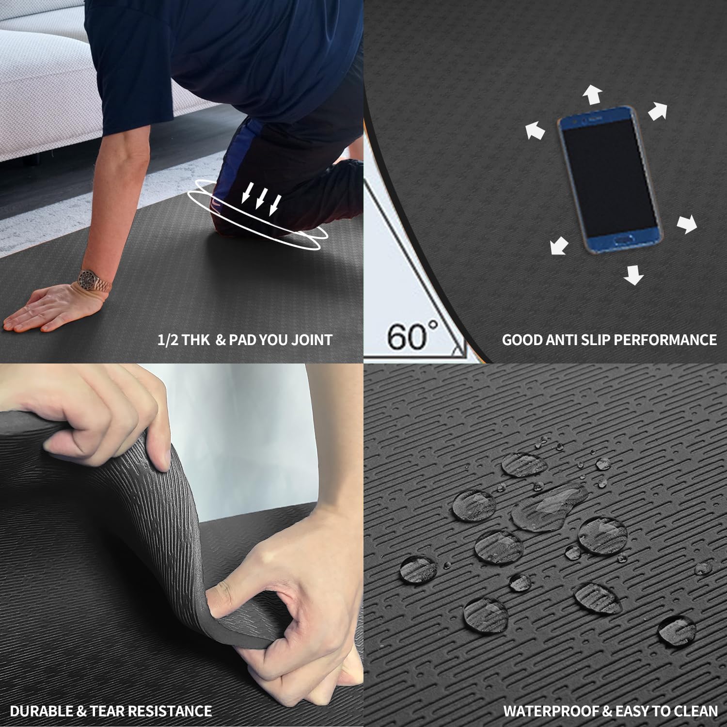 Extra Thick TPE Yoga Mat 6'x4' - Home Gym Yoga Mat recensie en prijs