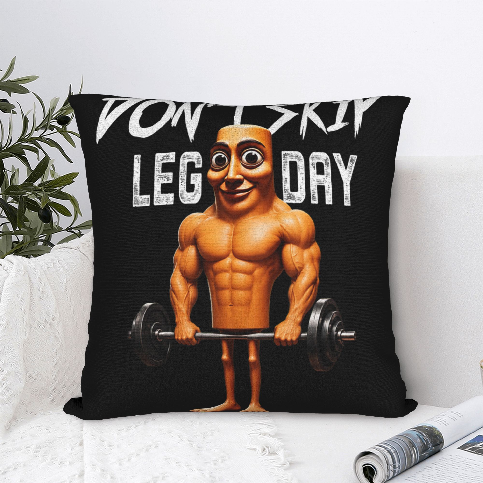 Pillow Case Don't Skip Leg Day - Home Gym Leg Day recensie en prijs