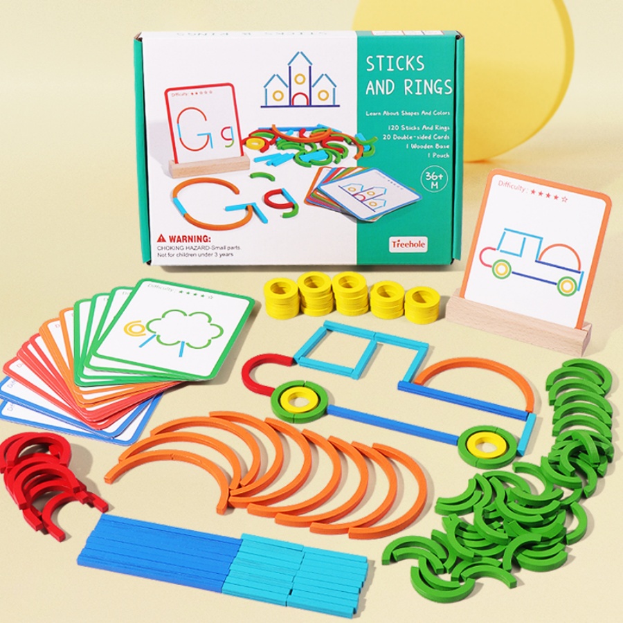 Children's early education puz - Gymnastic Rings Wooden recensie en prijs