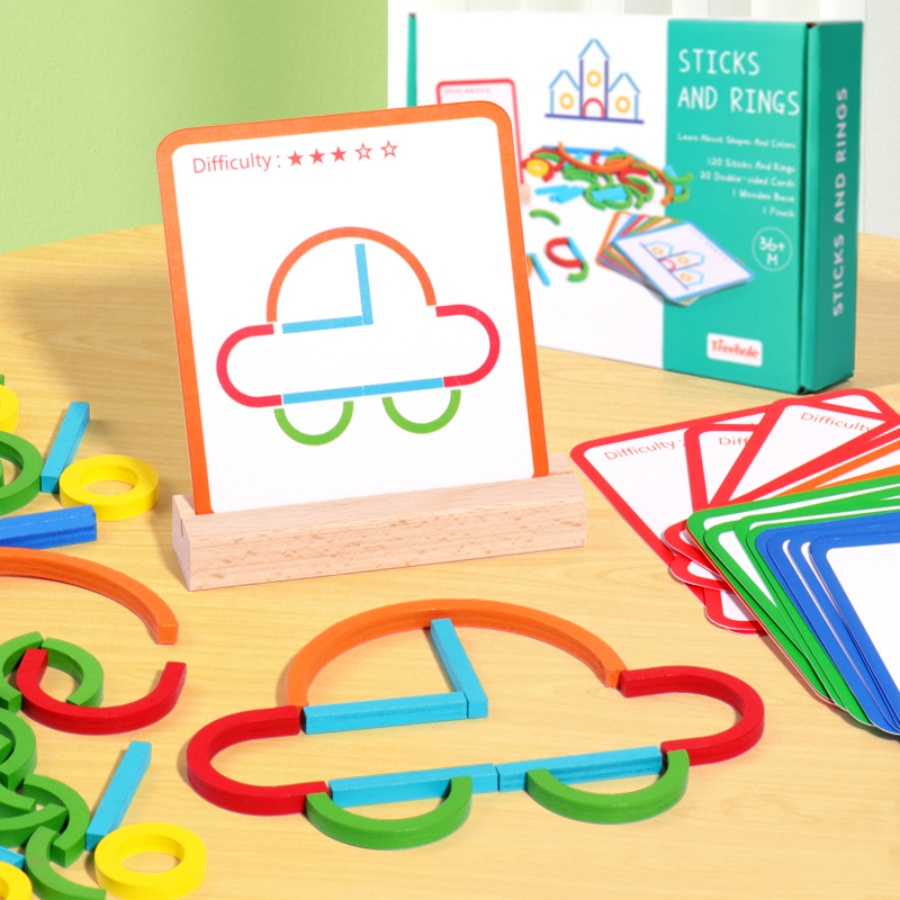 Children's early education puz - Gymnastic Rings Wooden recensie en prijs