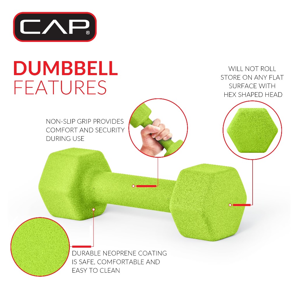Neoprene Dumbbell 3 lb Free We - Home Gym No Equipment recensie en prijs