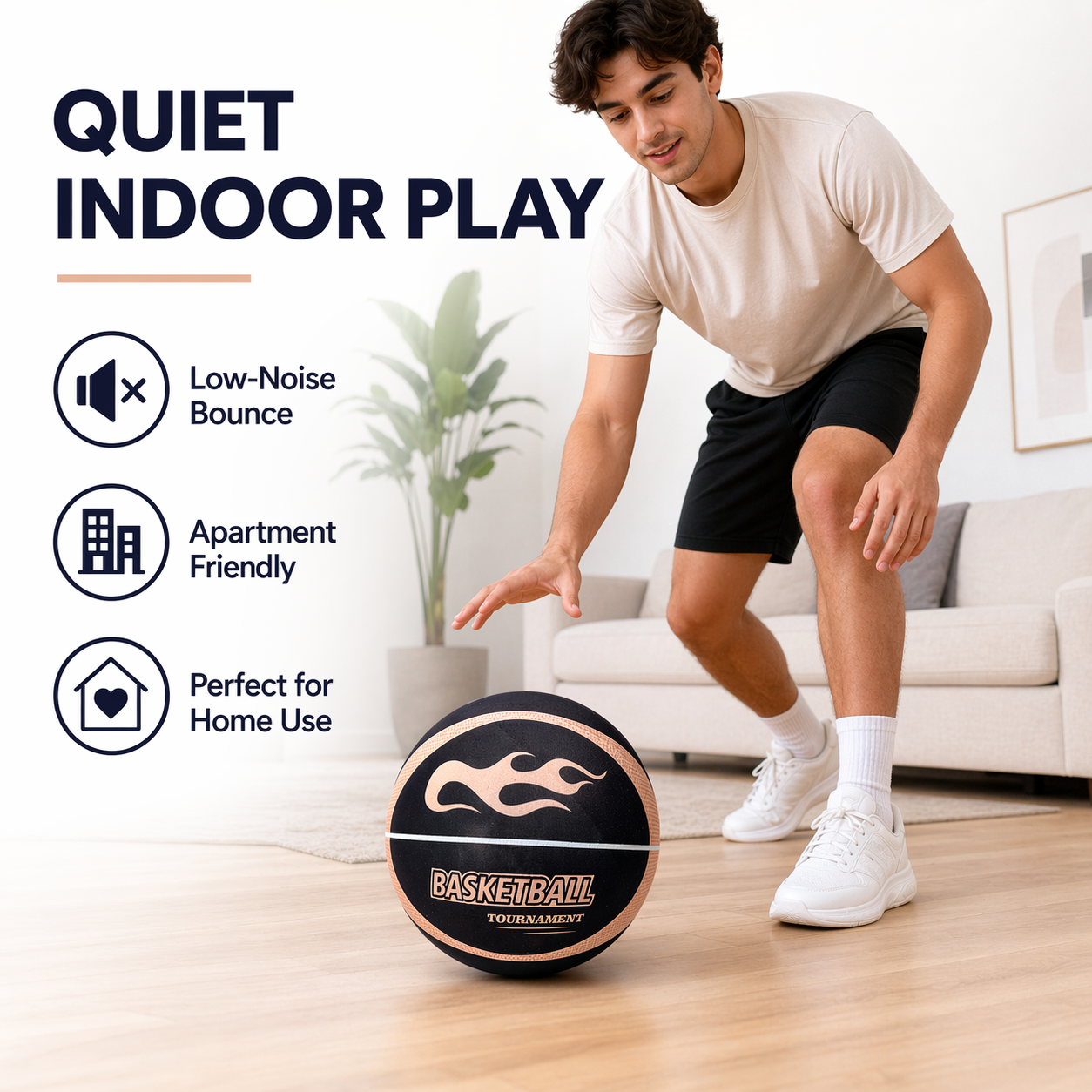 Fabric Cover Silent Basketball - Home Gym Fitness recensie en prijs