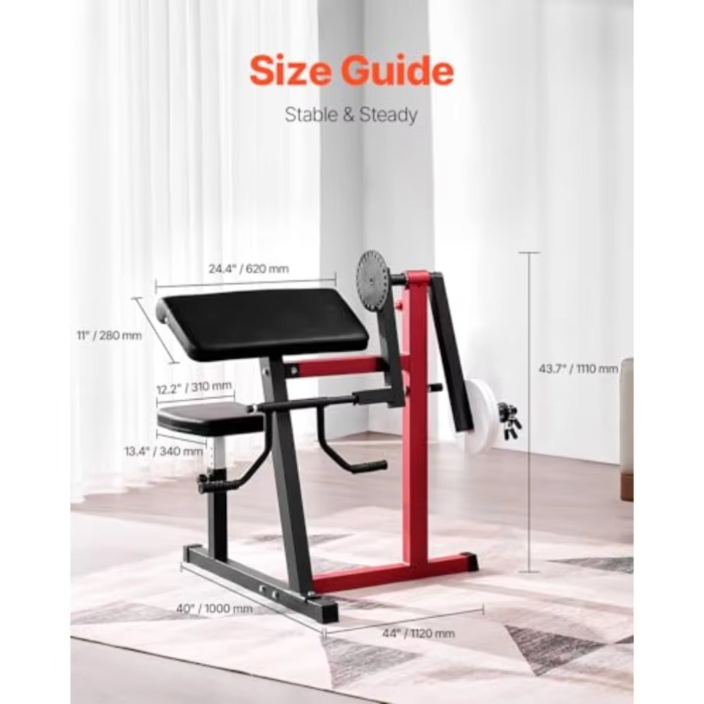 2-in-1 Preacher Curl Machine S - Home Gym Leg Extension Machine recensie en prijs