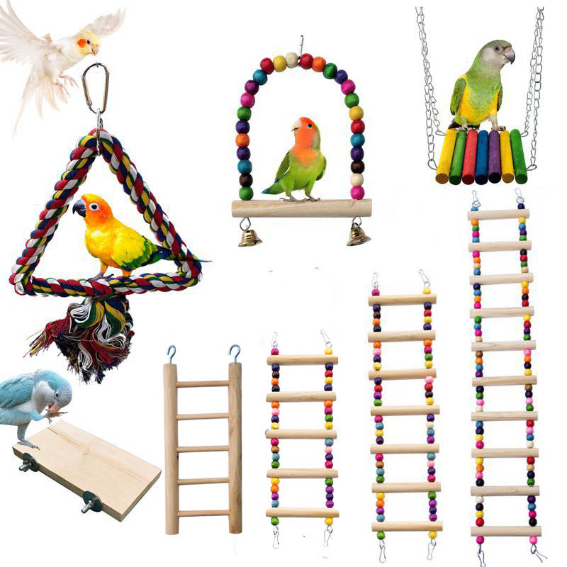 Wooden Bird Toys Small Parrot  - Gymnastic Rings Wooden recensie en prijs