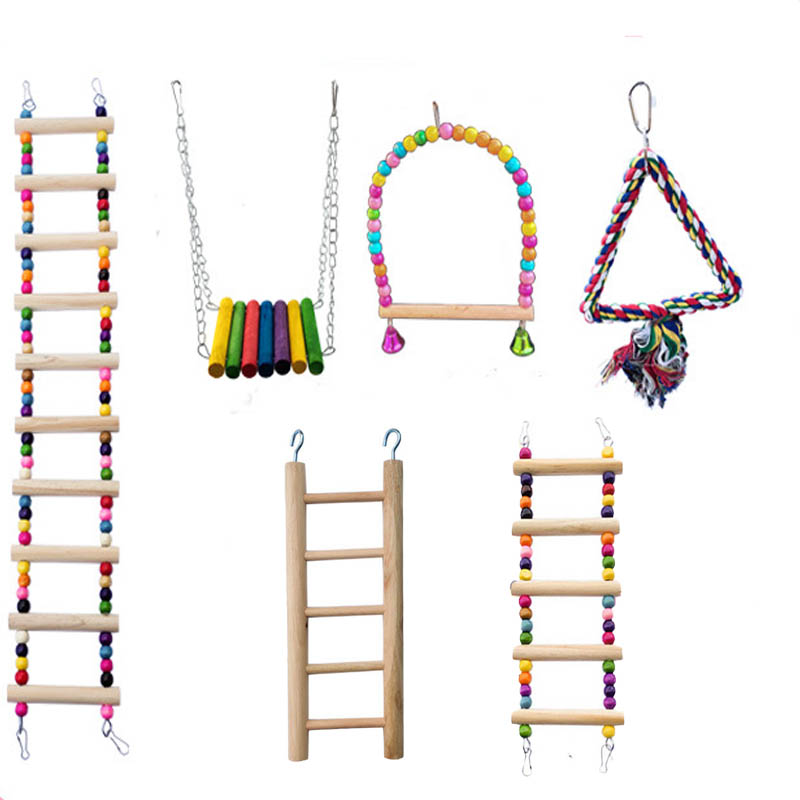 Wooden Bird Toys Small Parrot  - Gymnastic Rings Wooden recensie en prijs