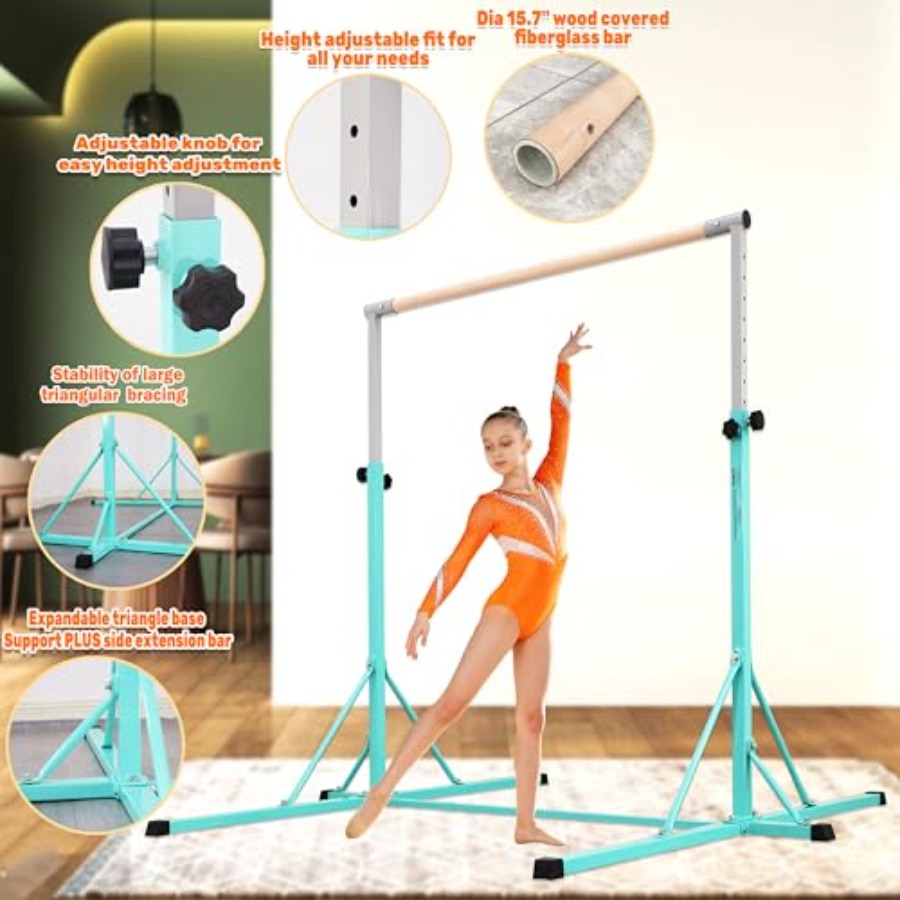 Gymnastics Bar for home gym tr - Gymnastic Rings Wooden recensie en prijs