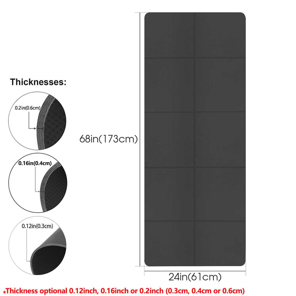 Foldable Yoga Mat Black Eco Fr - Home Gym Yoga Mat recensie en prijs