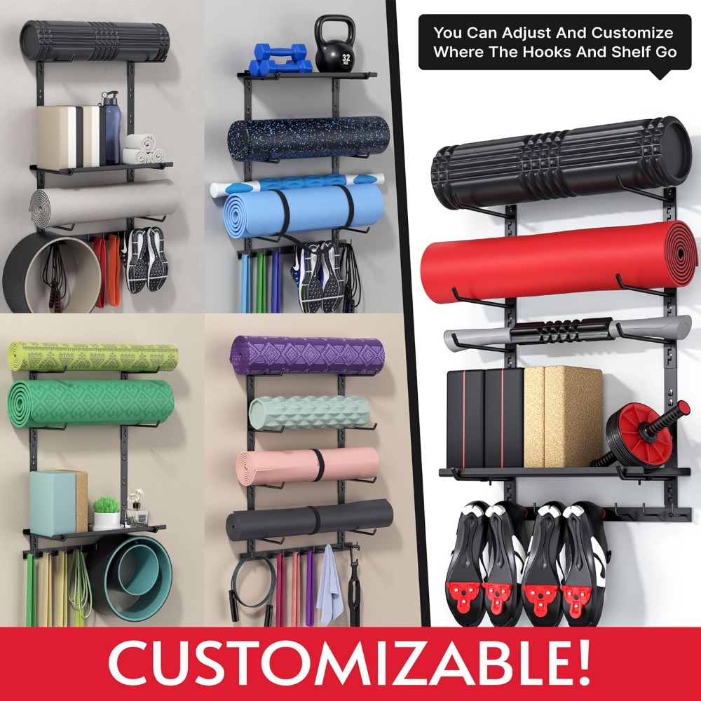 Adjustable Wall-Mounted Gym Eq - Home Gym Yoga Mat recensie en prijs