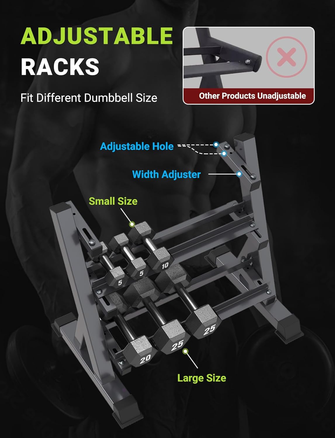 Home Gym Dumbbell Rack, 3 & 5  - Home Gym Compact recensie en prijs